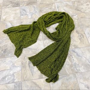 VAN KLEE Green Knit Scarf